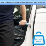 2 Pack Car Door Handle For Elderly Car Handle Assist Portable Vehicle Support Handle For Easy Sit To Stand Assistance Car Door Latch Handle For Seniors And Handicapped Supports Up To 450 Pounds - Image 7