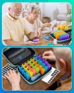 Monthly Pill Organizer 3 Times a Day, with Portable Hard Shell, Pill Cutter, 31-Day Box, Plastic Opening Pick, Monthly & Weekly Stickers, Convenient Medication Management (3 Times a Day) - Image 8