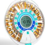 Windtrace Automatic Pill Dispenser for Elderly, Electronic Monthly Pill Organizer with Alarm & Light, 28 Day Smart Lock Medication Dispenser, Timed Pill Dispenser Machine for Prescriptions & Vitamins