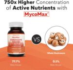 Organic Cordyceps Mushroom Extract - 70% Beta Glucans - Highest Active Nutrient Levels, Max Potency Cordyceps Capsules, US Grown + Ultrasonic Extraction - Performance, Immunity & Energy - 60 Capsules - Image 5