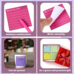 Yinder 24 Pcs Inspirational Sticky Notes with Lines Cute Motivational Sticky Notes Pad Employee Appreciation Gifts Bulk for Teacher Nurse Coworkers Office Supplies 3 x 3''(Dark Color,Appreciation) - Image 5