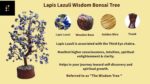Lapis Lazuli Wisdom Bonsai Tree - Crystal Tree of Life for Wisdom & Spiritual Insight - Positive Energy Healing Crystals - Feng Shui Home Decor Spiritual Gift - Image 3
