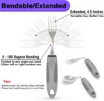 Weighted Parkinsons Utensils for Hand Tremors, Weighted Silverware for Parkinsons Patients Arthritic Hands, Built Up Utensils for Adults, Adaptive Eating Utensils for Disabled People Elderly - Image 4