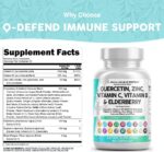Clean Nutraceuticals Quercetin Zinc Vitamin C Vitamin D Bromelain Elderberry - Lung Immune Support Supplement Adults with Artemisinin, Sea Moss, Echinacea, Allergy Relief - Image 3