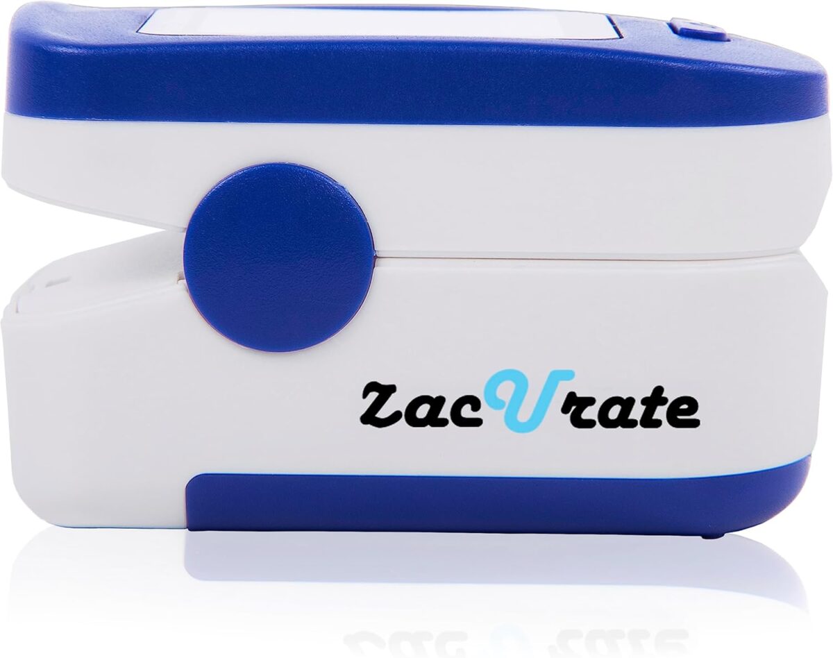 Zacurate 500BL Fingertip Pulse Oximeter Blood Oxygen Saturation Monitor with Batteries Included (Navy Blue) - Image 5