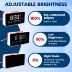 Talking Clock - Extra Loud Time and Date - for Elderly, Dementia, Hearing or Visually Impaired Seniors - Easy to Use Speaking Help - Clear Neutral Male Voice - Image 4