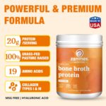 Zammex Pure Grass Fed Beef Bone Broth Protein Powder,20g Protein, Hydrolyzed Collagen Supplement for Healthy Skin,Nails,Hair,Joints, Non-GMO,Gluten Free,Paleo & Keto Friendly, Great in Soup - Image 5
