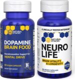 NATURAL STACKS NeuroLife + Dopamine Brain Food Bundle - Supports Mental Drive & Brain Longevity* - 120 Capsules