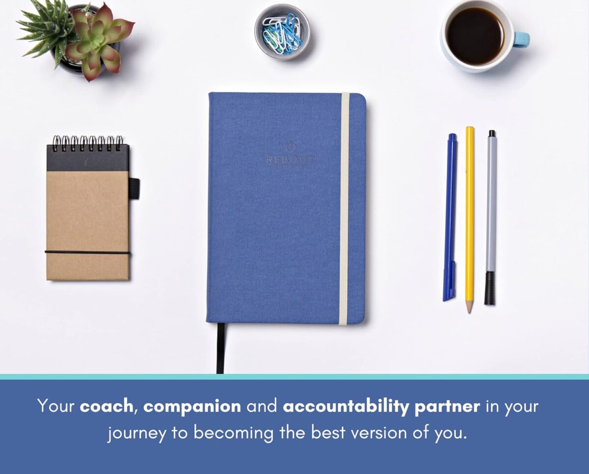 The Reboot Journal - Habit Journal for Building Positive Life Changing Habits - Guided Daily Self Improvement Blueprint with Habit Tracker - Accelerate Your Personal Growth - Undated Wellness Journal - Image 9
