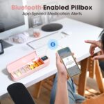 Daviky Automatic Pill Dispenser, Smart Pill Organizer with Alarm, Pill Box 7 Day with APP, Weekly Travel Pill Case, Portable Pill Reminder for Medicines, Supplements and Vitamins (Pink) - Image 3