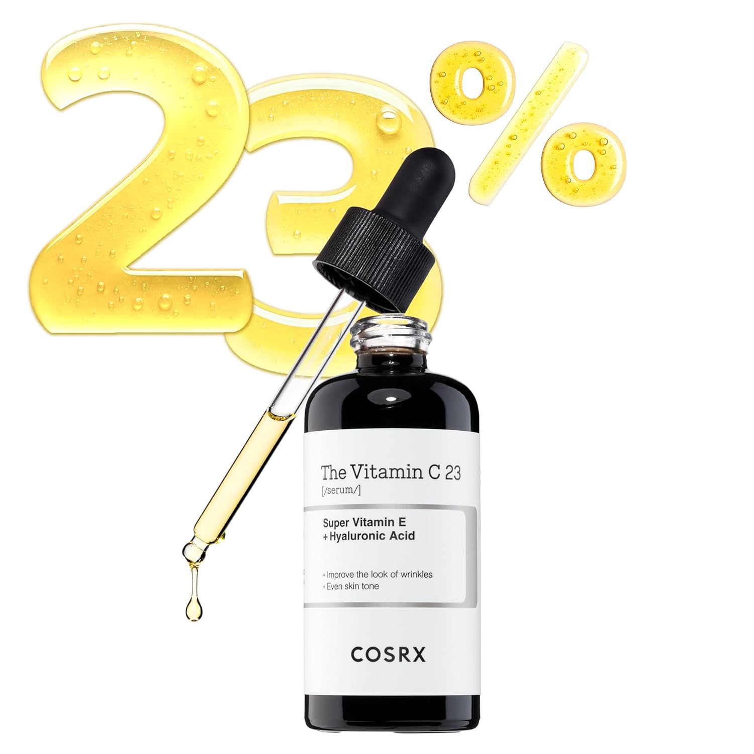 719X-z5mWRL._SL1500_.jpg COSRX Pure Vitamin C 23% Serum with Vitamin E & Hyaluronic Acid, Brightening & Hydrating Facial Serum for Fine Lines, Uneven Skin Tone & Dull Skin, 0.7oz/20g, Korean Skin Care - Image 1