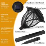 GIGALUMI Solar Lights Outdoor Waterproof, 6 Pack LED Solar Garden Lights, Solar Lights for Outside, Garden Decor for Yard, Patio, Landscape, Planter, Walkway (Warm White) - Image 3