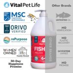 Fish Oil for Dogs - Healthy Skin & Coat, Salmon, Pollock, All Natural Supplement for Pets, Itching Scratching Allergy & Inflammation Defense, Omega 3 EPA DHA, Brain & Heart Health, 64 oz - Image 5