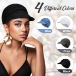 JenPen 4 Pcs Soft Chemo Cancer Hats for Women Breathable Bamboo Baseball Cap Slouch Viscose Hat for Hair Loss Cancer Headwear - Image 4