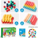 Magnetic Building Blocks STEM Educational Toy for Kids Montessori Learning Sticks and Balls Preschool Sensory Toys for Toddlers Gift for 3 Year Old Boys & Girls - Image 8