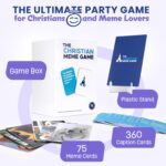 for Family Fun– Clean, Hilarious Bible Game with 75 Memes & 360 Faith-Based Captions – Family Meme Game, Christian Gift for Teens & Adults 10+, & Youth Group Bible Card Game - Image 2