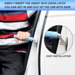 2 Pack Car Door Handle For Elderly Car Handle Assist Portable Vehicle Support Handle For Easy Sit To Stand Assistance Car Door Latch Handle For Seniors And Handicapped Supports Up To 450 Pounds - Image 3