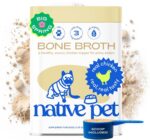 Native Pet Bone Broth for Dogs and Cats - Chicken Bone Broth Powder Dog Food Toppers for Picky Eaters - Provides Extra Nutrition for Joint Strength, Immune Support & Heart Health - 48 Scoops