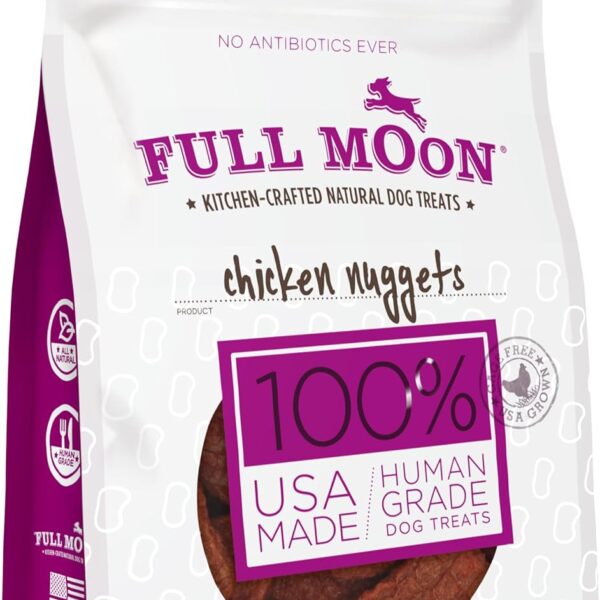 Full Moon Chicken Nuggets Healthy All Natural Dog Treats Human Grade Made in USA 12 oz