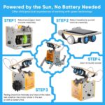 Sillbird STEM 12-in-1 Education Solar Robot Toys for Boys Ages 8-13, DIY Building Science Experiment Kit Birthday Gifts for Kids 8 9 10 11 12 13 Years Old, Solar Powered by The Sun - Image 3