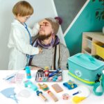 Sundaymot Doctor Kit for Kids, 34 Pcs Pretend Playset for Toddlers, Doctor kit for Toddlers 3-5, with Medical Bag, Stethoscope and Other Accessories, for Boys and Girls Fun Role Playing Game - Image 7