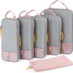 BAGSMART 6 Set/4 Set/2 Set Compression Packing Cubes for Travel, Lightweight Vacation Travel Essentials, Travel Accessories for Suitcase Organizer Bags Set, Durable Luggage Organizer Travel Bags