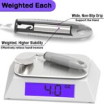 Weighted Parkinsons Utensils for Hand Tremors, Weighted Silverware for Parkinsons Patients Arthritic Hands, Built Up Utensils for Adults, Adaptive Eating Utensils for Disabled People Elderly - Image 3