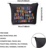 WCGXKO Chronic Illness Gift Nvisible Illness Gift My Tummy Hurts But I'm Being Really Brave About It Zipper Pouch Makeup Bag (BRAVE ABOUT IT) - Image 2