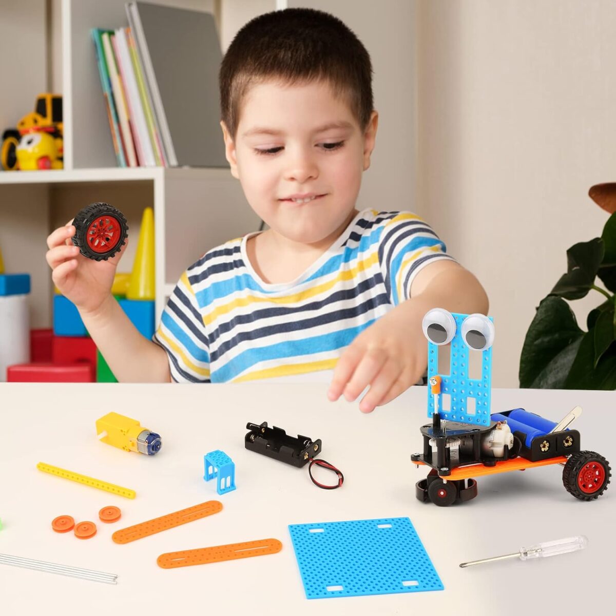 STEM Kits for Kids Crafts 6-8 8-12, Boys Gifts Toys for 6 7 Year Old Boy Birthday Gift Ideas, STEM Toys Craft Kits 6+ 7+ yr, Robotics Science Activities Robot Building Age 8-10 8 9 10 11 12 Years - Image 6