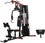 Fitvids Home Gym, Workout Equipment with Leg Press, Exercise Equipment for Home with Pulley System, Home Gym Equipment for Full Body Strength Training, Preacher Curl and Leg