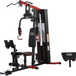 Fitvids Home Gym, Workout Equipment with Leg Press, Exercise Equipment for Home with Pulley System, Home Gym Equipment for Full Body Strength Training, Preacher Curl and Leg