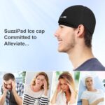 SUZZIPAD Cold Cap for Chemotherapy Patients, Stress Relief Hat, Ice Caps for Chemo, Cold Hats for Head Discomfort, Cancer Care for Women and Men, Black - Image 3