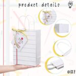 Gilprop 12 Pcs Teacher Appreciation Gift Bags with Paper Tag Thank You Teacher Gift Bags with Handle End of Year Teacher Gifts with Tape Measure Ribbon for Graduation Back to School Party Favors - Image 3