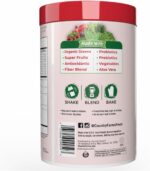 Country Farms Organic Super Greens Berry Flavor, 50 Organic Super Foods, Packed with Fiber, USDA Organic Drink Mix, Fruits, Vegetables, Mushrooms & Probiotics, Supports Energy, 5g Fiber - Image 2