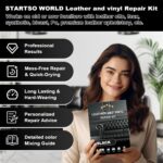 STARTSO WORLD Black Leather Repair Kit, Vinyl Repair kit for Car Interiors, Furniture, Couches, Car Seat, Sofa, Jacket and Purse, Restores Faux, Artificial, Genuine Pleather - Image 3