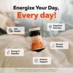 Organic Cordyceps Mushroom Extract - 70% Beta Glucans - Highest Active Nutrient Levels, Max Potency Cordyceps Capsules, US Grown + Ultrasonic Extraction - Performance, Immunity & Energy - 60 Capsules - Image 2