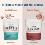 Live Conscious Vegan Pea Protein Powder - Vanilla Dream Flavor | Plant-Based Vegan Protein Blend - Pea, Brown Rice, Pumpkin, Sacha Inchi | 20 Servings 18 oz - Image 4