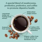 Four Sigmatic Happy Gut Organic Ground Coffee | Medium Roast, Immune Boosting Probiotic Mushroom Coffee with Chaga & Turkey Tail for Gut Health & Immune Support | 12oz Bag - Image 6
