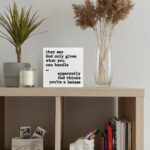 Funny Cancer Warrior Gifts for Women Men, Birthday Gifts for Cancer Patients Inspirational Cancer Survivor Gifts, Cancer Support Fighter Encouragement Gifts, Cancer Humor, Wooden Box Sign - Image 5