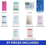 Travel Essentials Medicine Variety Pack with Travel RX Kit & Travel Medicine Kit for Travel, Work, Camping, Cruises - 37 Individually Wrapped Travel Size Medicine Packets (2 Pack) - Image 3