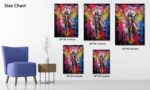 ANRUOXI Fantasy Angel With Wings Graffiti Wall Art, Digital Download Canvas Print, Colorful Graffiti Angel Picture Wall Decor, Urban Graffiti Poster, Street Pop Artwork for Room Wall 18" Wx24 H - Image 4