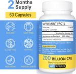Saccharomyces Boulardii Probiotics 200 Billion CFUs, Clinically-Studied Probiotic for Women & Men Yeast for Intestinal, Gut, Immune & Digestive Health, Acid Resistant & Shelf-Stable, 60 Days Supply - Image 2