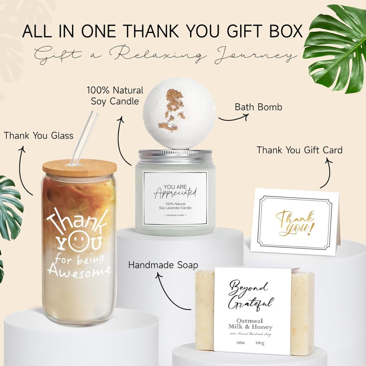 Thank You Gifts for Women, Employee Appreciation Gifts, Appreciation Gift for Coworkers, Awesome Glass Cup, Gift for Employees Teachers Coworkers with Thanks Cards - Image 3