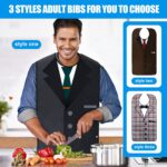 TaTazon Adult Bibs, Bibs for Men Eating Washable, Reusable Adult Clothing Protectors with Crumb Catcher - Image 2