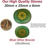 7 Engraved Chakra Symbol Stones - (16Pc) Meditation Accessory and Reiki Healing Kit with Chakra Chart, Affirmations, Guided Meditations, and Identification Cards For Spiritual and Mindfulness Work - Image 4