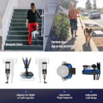 iWALK3.0 – The Original Hands Free Knee Crutch - Alternative to Crutches and Knee Scooters - iWALK Replaces Crutches for Adults - Peg Leg Crutch For Lower Leg Injuries Only - Image 4