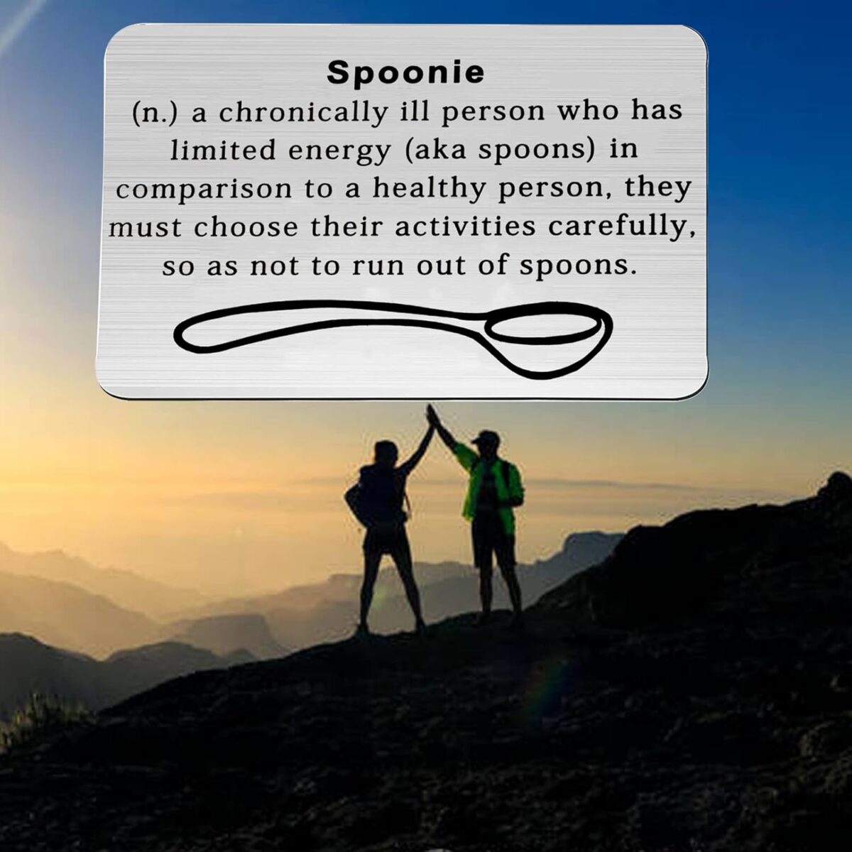 PLITI Chronic Illness Gift Spoon Theory Gift Spoonie Gifts Chronically Ill Support Gift Chronic Pain Gift Invisible Illness Gift (spoonie card) - Image 7