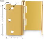Handicap Brass Expandable Door Hinges - Offset Hinges for Doors - 3 Pack - Image 2
