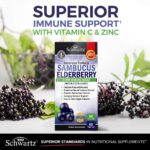 Elderberry with Zinc and Vitamin C for Adults - Immune Support Vitamins for Women and Men Natural Elderberries Black Sambucus Capsules - Immune Defense Multiminerals Supplement, Gluten-Free, 60 Ct - Image 5