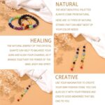 Raicegs Chakra Beads for Jewelry Making Real Natural Stone Beads for Bracelets Making Kits Healing Crystals DIY Gemstone for Necklace Earring Making - Image 2